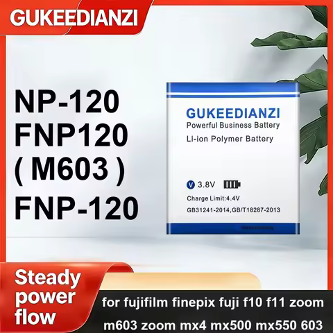 Battery Stable NP-120 Fnp-120 1800-2900mAh For Fujifilm Finepix Fuji F10 F11 Zoom M603 Zoom MX4 MX50