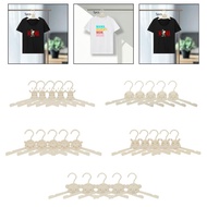 [tenlzsp0bc] 5x Baby Hangers Wood Paintable Gifts Cute Compact Space Saving Outfit Holders for Toddl