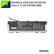 HP EliteBook X360 830 G5  830 G6 / Zhan X 13 G2  OR04XL 4 Cells Series  Notebook Compatible Battery