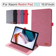 Case For Xiaomi Redmi Pad 10.61inch 2022 Tablet Cloth pattern book style tablet Cover with Card slots flip cover