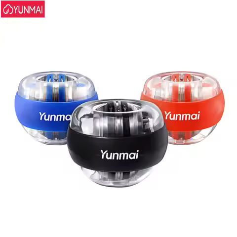 3 Colors Original Yunmai Wrist Ball Trainer LED Gyroball Essential Spinner Gyroscopic Forearm Exerci