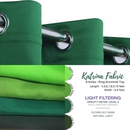 Ring Top Curtain Apple/Olive/Army GREEN 100% Katrina Fabric 4/5/6/7/8/9/10 feet (L) X 4.6 feet (W)