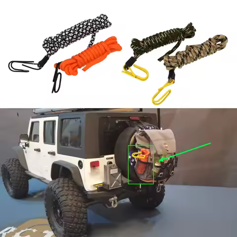 1PCS Mini Binding Straps Ropes Decoration for 1/10 RC Crawler Car Traxxas TRX4 Defender TRX6 AXIAL S