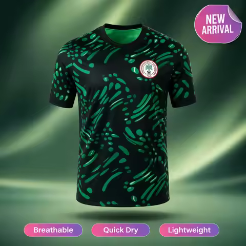 2026 Nigeria Away Jersey Football Jersey Summer Quick-dry Breathable Trendy Top Match Daily Wear Fam