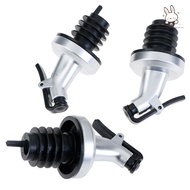 [Teh] 3pcs Stainless Steel  Bottle Stopper Liquor Bottle Pourer Stopper Dispenser  [VN]