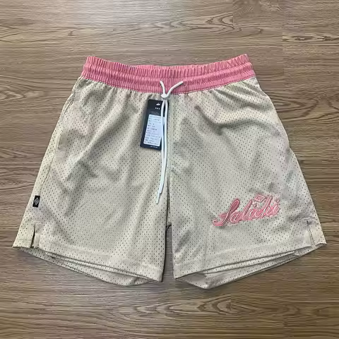 Summer American Jersey Shorts Double-sided Mesh Basketball Shorts Men's Casual Knee Street Shorts Tr