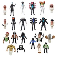 Game Character Action Figure Set Skibidi Battle Action Figures Set Action Figure Horror Cartoon Movies Character for Home Office Halloween Parties Decoration Living chic