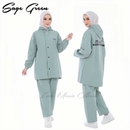 RAINCOAT/JAS HUJAN SETELAN CELANA PRIA WANITA BAHAN PVC 025
