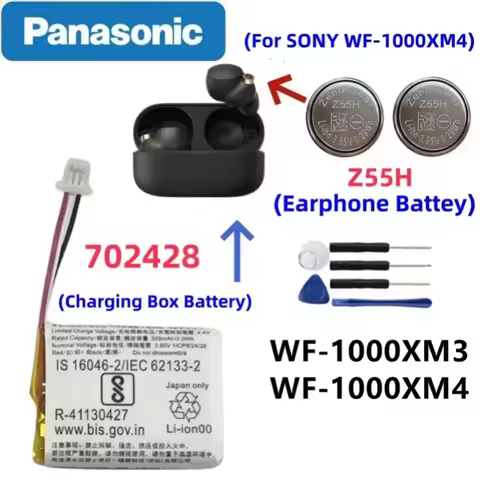 Original SONY Z55H WF-1000XM4 1000XM4 Z55 Battery For Sony WF-1000XM3 WF-SP900 WF-SP700N WF-1000X TW