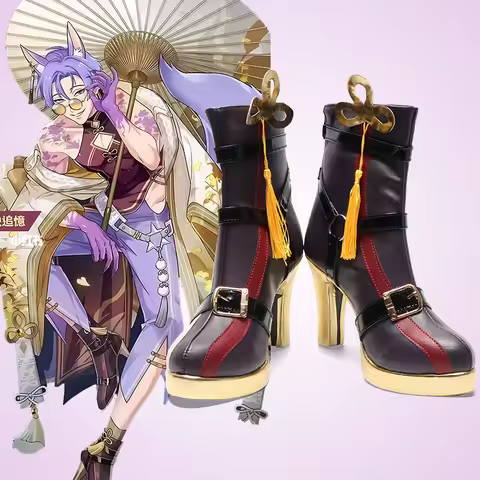 Kuya Cosplay Shoes Nu: Carnival Game Custom Made Boots Unisex Halloween Party Accessory