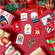 10 pcs *SG*LOCAL READY STOCK*Christmas xmas Party Gift Tag Decorative Greetings Cute Note label To and From
