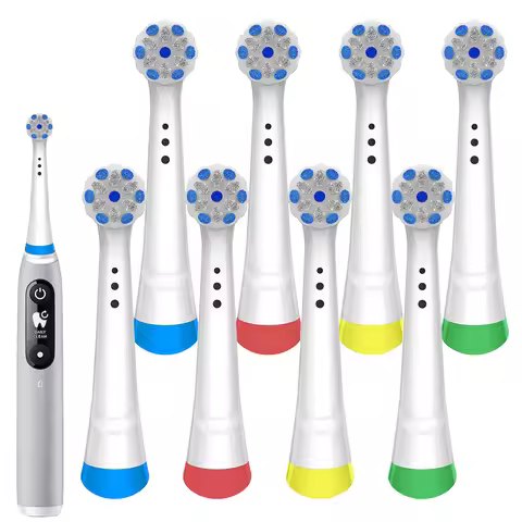 4-8-12pk Replacement Brush Heads, Professional Toothbrush Head Compatible with Oral B iO 2/3/4/5/6/7