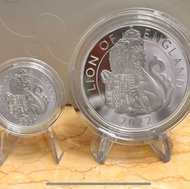 （精鑄巨幣）2022 英國 皇家 鑄幣局 英女皇  神獸 英女王 皇室都鐸獸 英格蘭獅子王 英格蘭雄獅 10 oz 限量版 999 精鑄 純 銀幣 2022 UK United Kingdom Royal Mint Queen Elizabeth II Silver 10 Pounds (10 oz.) Royal Tudor Beast Queen Beast Lion of England Proof silver coin