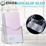 KIKIFA A6 Brochure Holder, Plastic Acrylic Pamphlet Holder, Booklet Clear Countertop Portable Flyer 