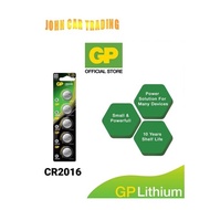 GP Lithium Coin Cells Battery CR2016 (Card of 5's) DL2016 BR2016 280-208 ECR2016 SBT11 2016 GP Alarm