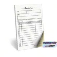 1pc Order Book & 2 Partial Carbonless Papers - Orders, Small Business Invoice Book - (50 Sheets Each