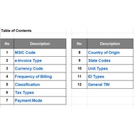 LHDN Data Catalog Plus for Einvoice Submission