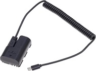 Foto4easy USB C Power Cable to LP-E6 Dummy Battery Adapter for 5D2 5D3 5D4 6D 6D2 60D 7D 7D2 70D 80D