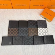 順豐包郵 LOUIS VUITTON LV 短款銀包 卡包 錢夾 護照包 零錢包 男款 禮盒 生日禮物 情人節Wallet, men's gift box, birthday gift, Valent