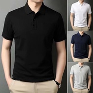 🔥READY STOCK M-5XL🔥 Summer Slim Polo T Shirt Men Fashion Polo Tee Polo Shirt Men Casual T Shirt Lela