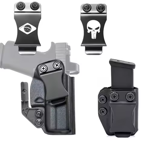 Kydex Inside Waistband Holster Magazine Holder For Glock 43 43x Mos Flap Claw Belt Clip Concealment