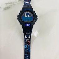 JAM TANGAN G-shock Custom "DW6900 Venom Blue 2" jam tangan lelaki watch men Black Resin Watch 100% O