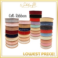2.5CM*9METER GIFT RIBBON/RIBEN MURAH/RIBBON SHINY/RIBEN POLKA DOT/RIBBON GLITTER/LACE RIBBON/RIBBON 