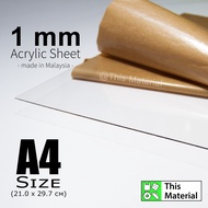 1 mm A4 Acrylic Sheet