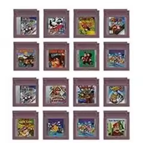 16 Bit Video Game Console Cartridge GBC Game Card Bros Golf Donkey Kong Wario Picross 2 Land II Land