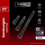 FIXTOP Extension Bar Shock Impact 1/ 2 3 Inch Socket Wrench Connection Impek Complete Size 3" 5" 10"
