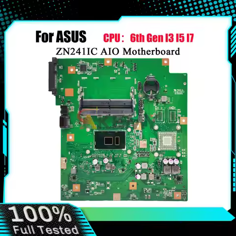 ZN241IC Motherboard For ASUS Zen AIO ZN241I ZN241IC Mainboard With I3 I5 I7 CPU 100% tests OK fast s