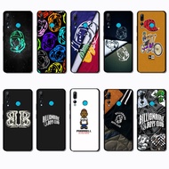 for Huawei Y6s Y6 Pro Y7 Y9 Prime Billionaire Boys Club Matte Black Frame TPU Phone Case | Fingerpri