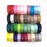 IMPORTED DOUBLE SATIN RIBBON Per 10 yards (9.14 Mtr), 20 yards (18 Mtr)