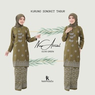 BAJU KURUNG SONGKET TABUR | BAJU KURUNG MODEN SONGKET TABUR