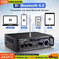 MERAH (PCB Red Color)Kerndy BT-298 Bluetooth EQ Audio Amplifier Karaoke Home Theater FM Radio 600w a