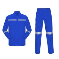 Work Clothes Suits Safety jacket+Pants Men Women Reflective Work jacket Long sleeves Workwear PPE Se
