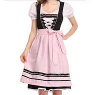 3 pieces Oktoberfest Bavarian Oktoberfest costume Dress + Shirt Holiday party dirndl