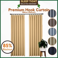 Langsir Tingkap Curtain Premium Blackout 80% 85% Kain Siap Jahit Curtain Door Window Langsir Pintu Bilik Tidur #RCC