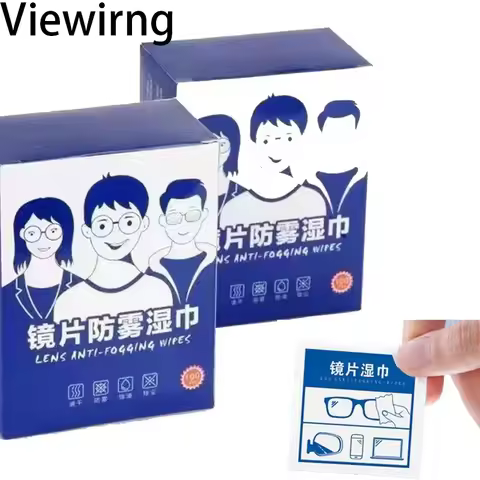Viewirng Glasses Wipes Anti-fog Screen Cleaning Cloth Accessories Alcohol Wipe Pad Lens Cleaning Wip