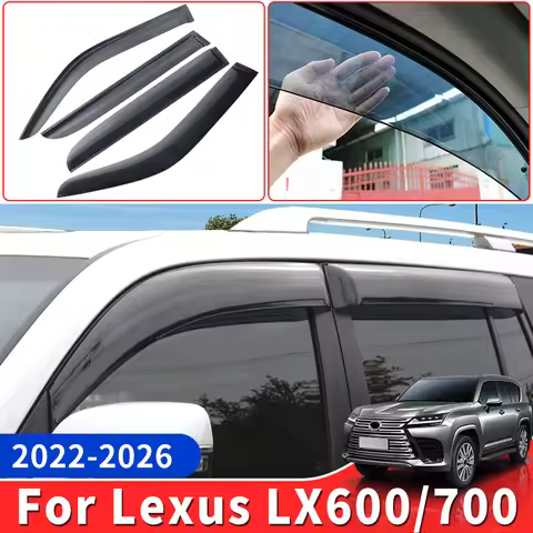 For Toyota Lexus LX600 LX700 600 2022-2026 Car Window Rain Visor Anti-Rain Ventilation Exterior Upgr