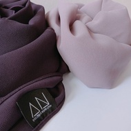 SHAWL EXCLUSIVE WITH END CURVE Purple shawl labuh