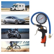 ilikestore Tire Inflator with Pressure Gauge Oil Immersed Hose 0-16bar/0-230psi Copper Nozzle Strong