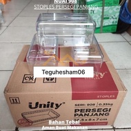 Ready Stock Stoples Unity Seri 908 - Model Persegi Panjang - Volume 350 Gram - 0,35 Kg - Toples Mika