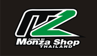 สติ๊กเกอร์ monza shop จำนวน 2 ชิ้น  ขนาด 8*4.2 เซน