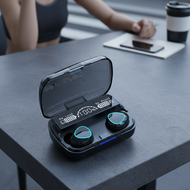 TWS M10 Bluetooth Earbuds 9D HiFi Stereo for Gaming and Sports Waterproof with Noise Reduction Featu
