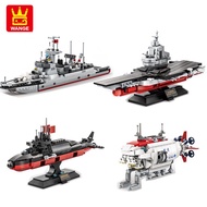 Destroyer model assembly toy, warship assembly 376 parts