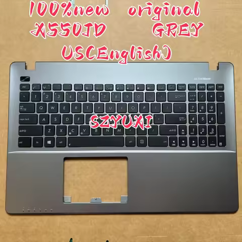 100%New US English Grey For ASUS X550 X550J X550JD laptop keyboard Palmrest Assembly TOP cover C cas