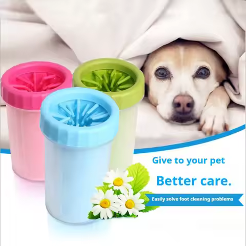 Pet Foot Washing Cup, Automatic Dog Bathing and Foot Washing Device, Cleaning Tool for Pets, Complet