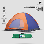 Tenda Camping 4 Orang 200Cm X 200Cm Tenda Untuk Anak-Anak Jumbo Mainan Anak Edukatif Outdoor