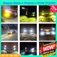 3 Colour LED Headlight Foglamp Bulb Sport Light Tri Lamp Tone Speed Cob Car Motor Hi Low Fan H1 H3 H